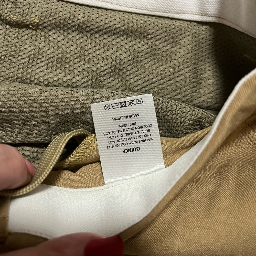 NWT Quince ProTech Golf Pants Men's Khaki Chinos Size 34x30 Athletic - Picture 6 of 7